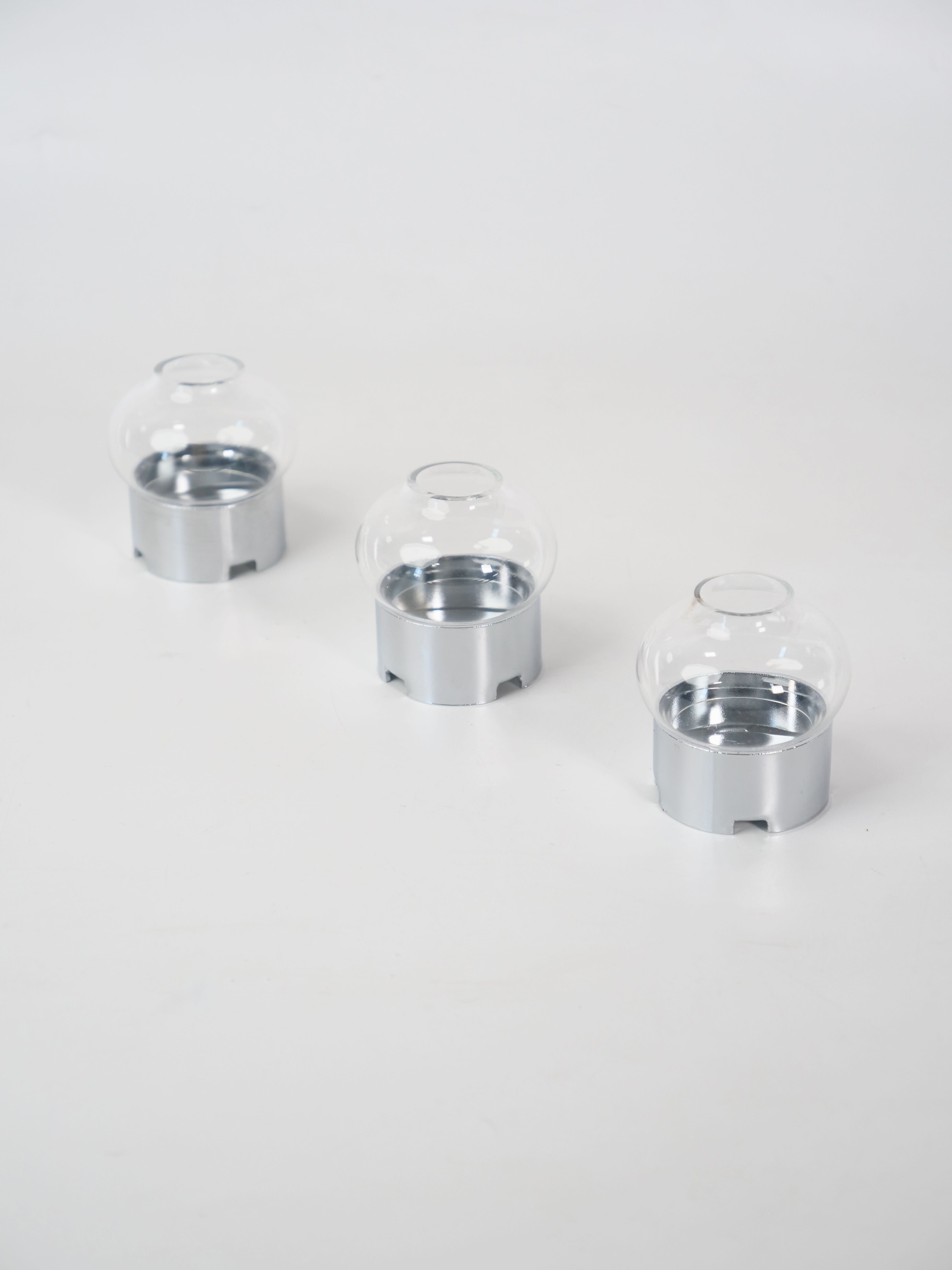 Bougeoirs suédois design Boda en trio