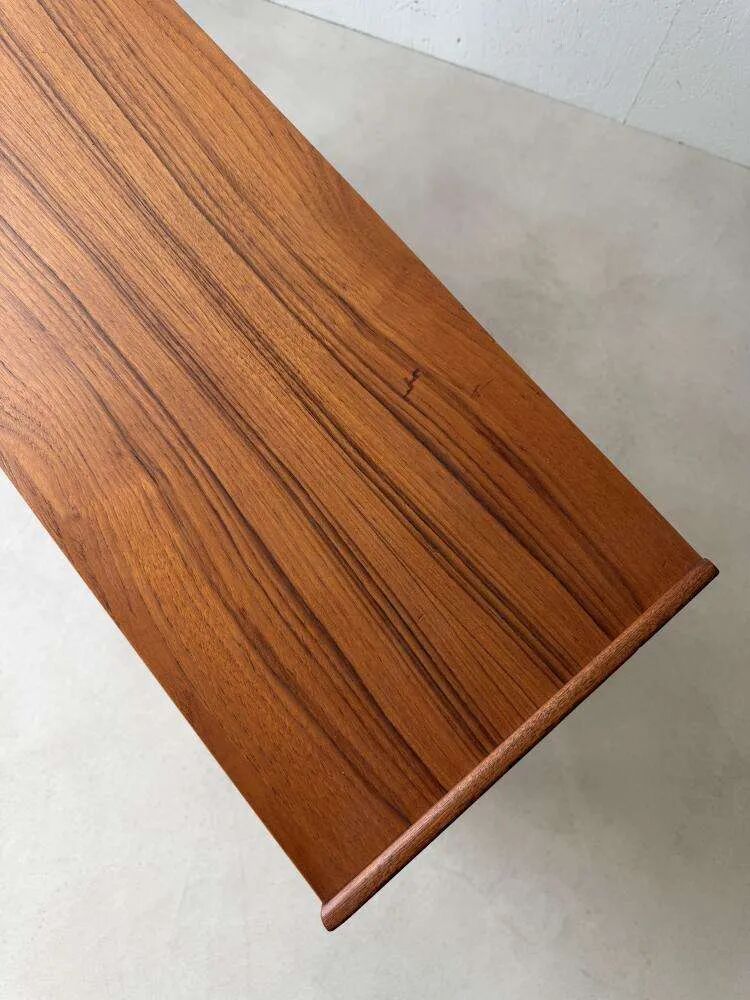 Scandinavian teak sideboard 1960s compact Danish design cabinet