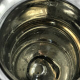 Vase verre argent