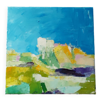 Original Mediterranean landscape canvas