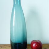 Vase en verre de couleur bleu-vert