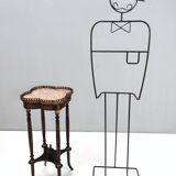 Ebonized Beech Gueridon with a Broccatello Marble Top, Italy