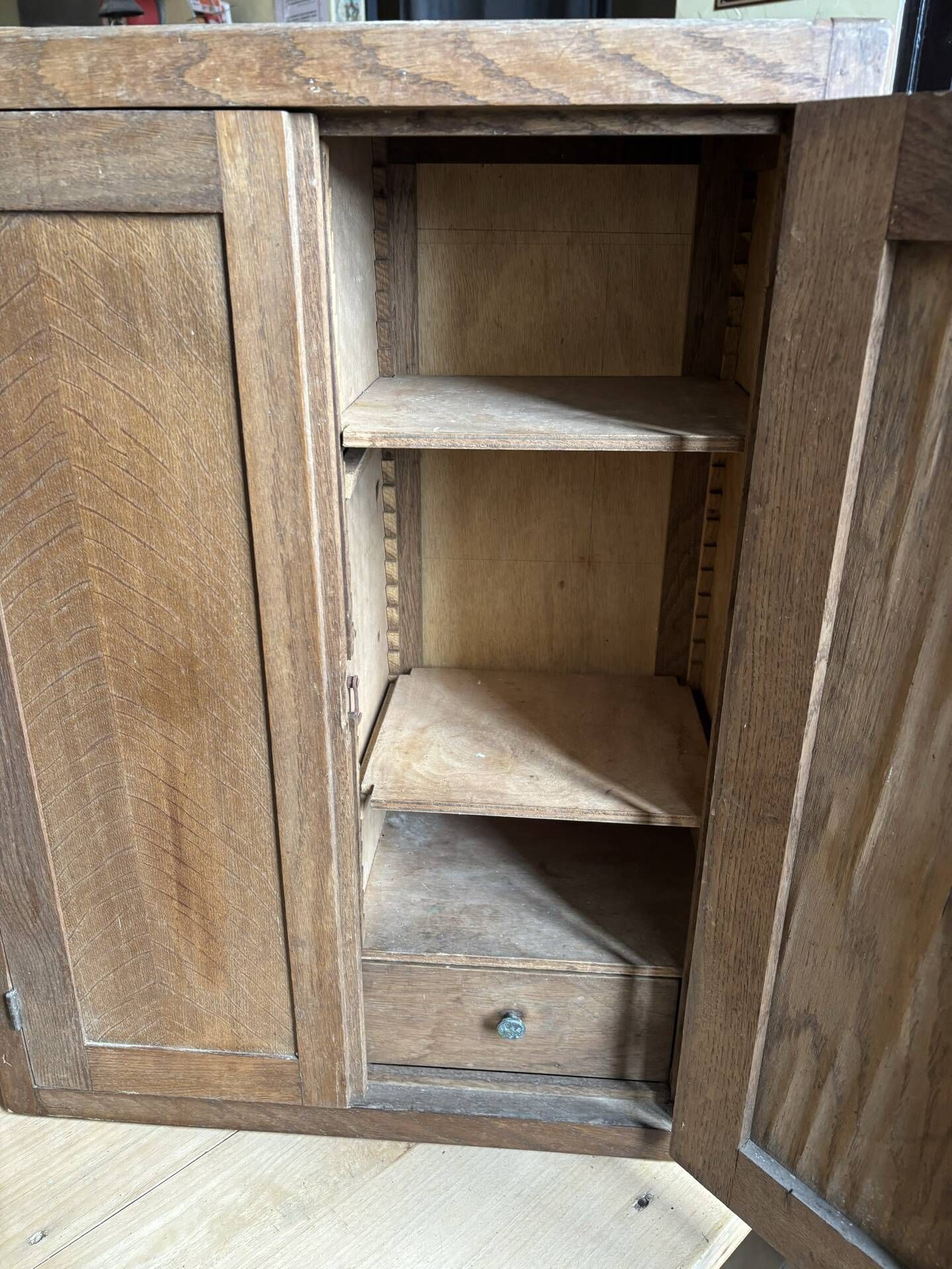 Rustic oak shelf