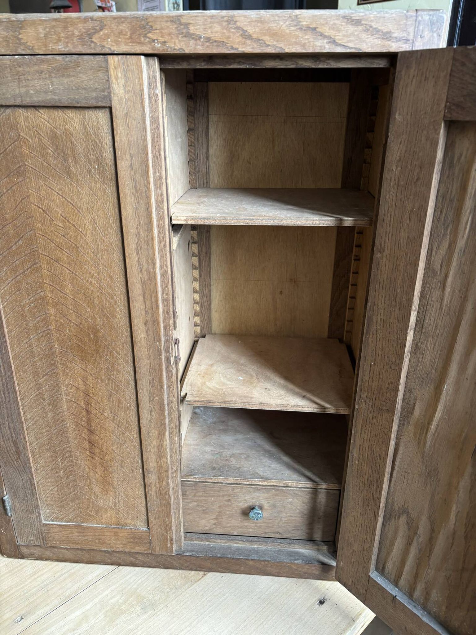 Rustic oak shelf