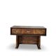 Italian burl walnut art deco console table, 1930s.
