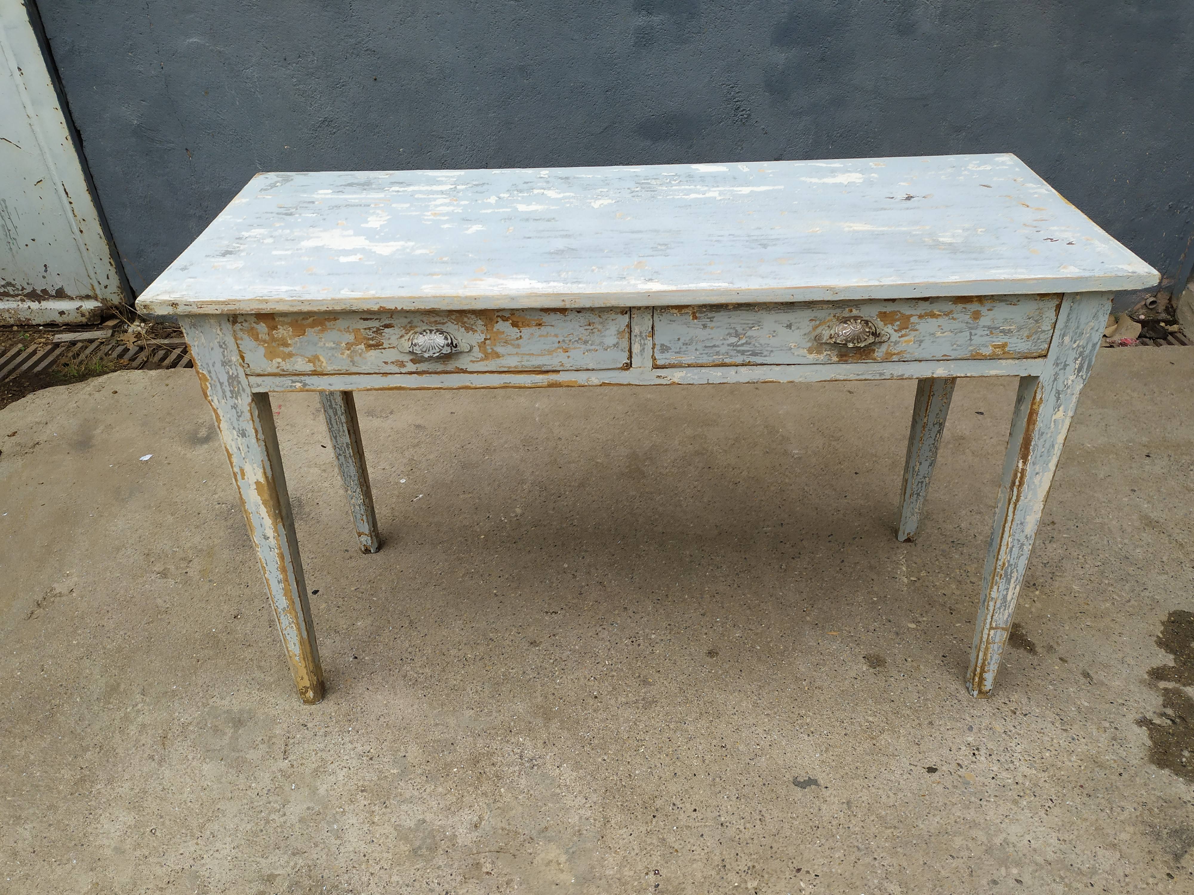 Rustic skated console table