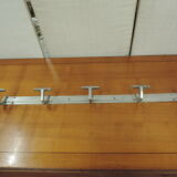 1950 aluminum five-hook coat rack