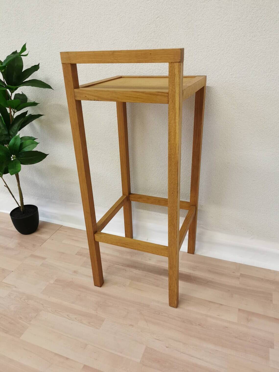 Tabouret de bar vintage en bois de hêtre