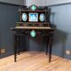 Ebonized wooden Bonheur du Jour