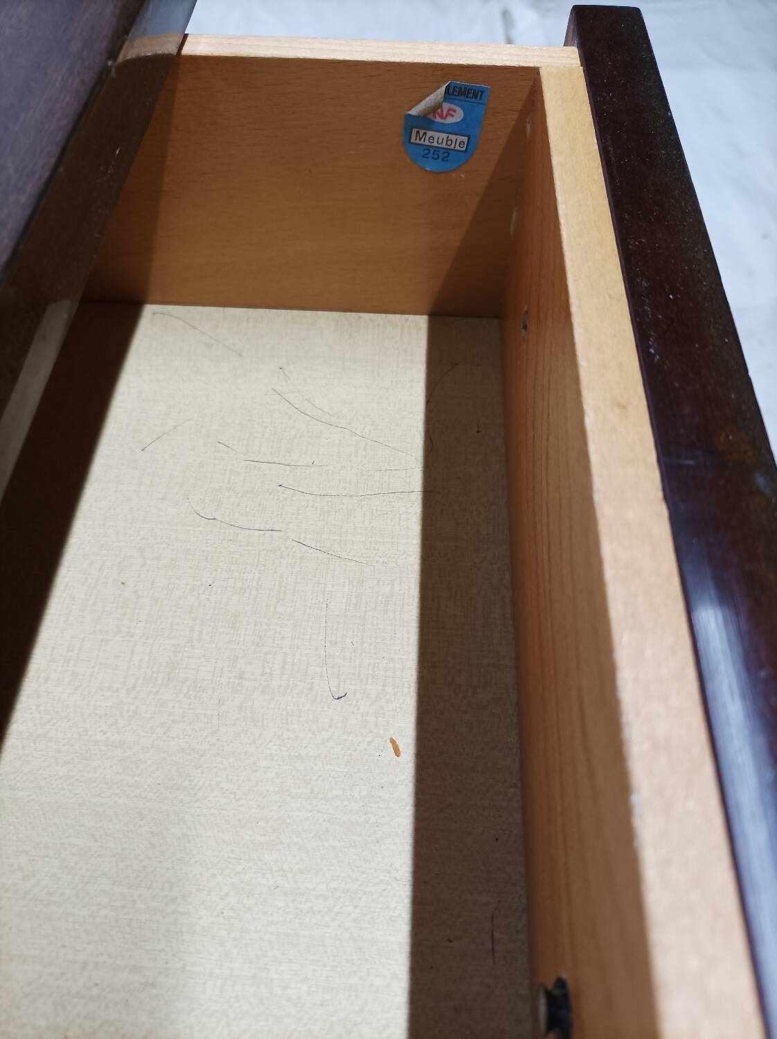 Vintage lacquered nightstand