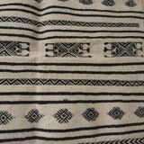 White and black berber kilim 100x150cm