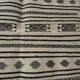 Kilim berbère blanc et noir fait à la main 100X150cm