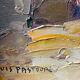 Painting signed Louis PASTOUR 1876-1948 View of the bridge of Sospel (Provence)