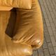 Beautiful Cassina Maralunga 2-seater in camel light patinated natural leather.