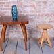 Mid-Century Piano Stool in Beech, Czech, 1940s