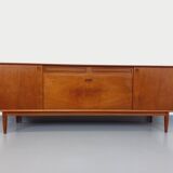Vintage Scandinavian teak sideboard from the 60s by designer Edvard Valentinsen for Samcom