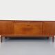 Vintage Scandinavian teak sideboard from the 60s by designer Edvard Valentinsen for Samcom