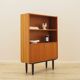 Danish teak-veneered bookcase with a bar and adjustable shelves, 1970s.