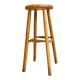 Vintage turned wood high stool