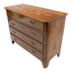 Chest of Drawers in Solid Italian Walnut with Maple Inlays, late 18th