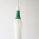 Suspension en verre opalin 1950 vintage
