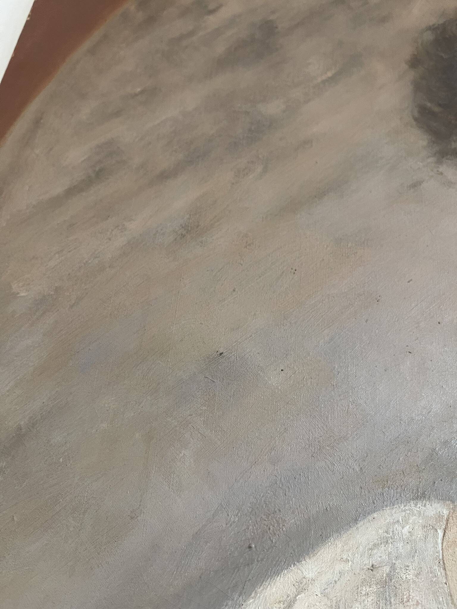 Tableau peinture huile toile portrait femme robe dentelle xixème 19ème merl