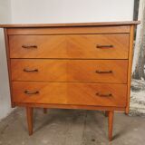 Chest of drawers from the 50s, compass feet