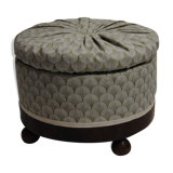 Revamped vintage pouf