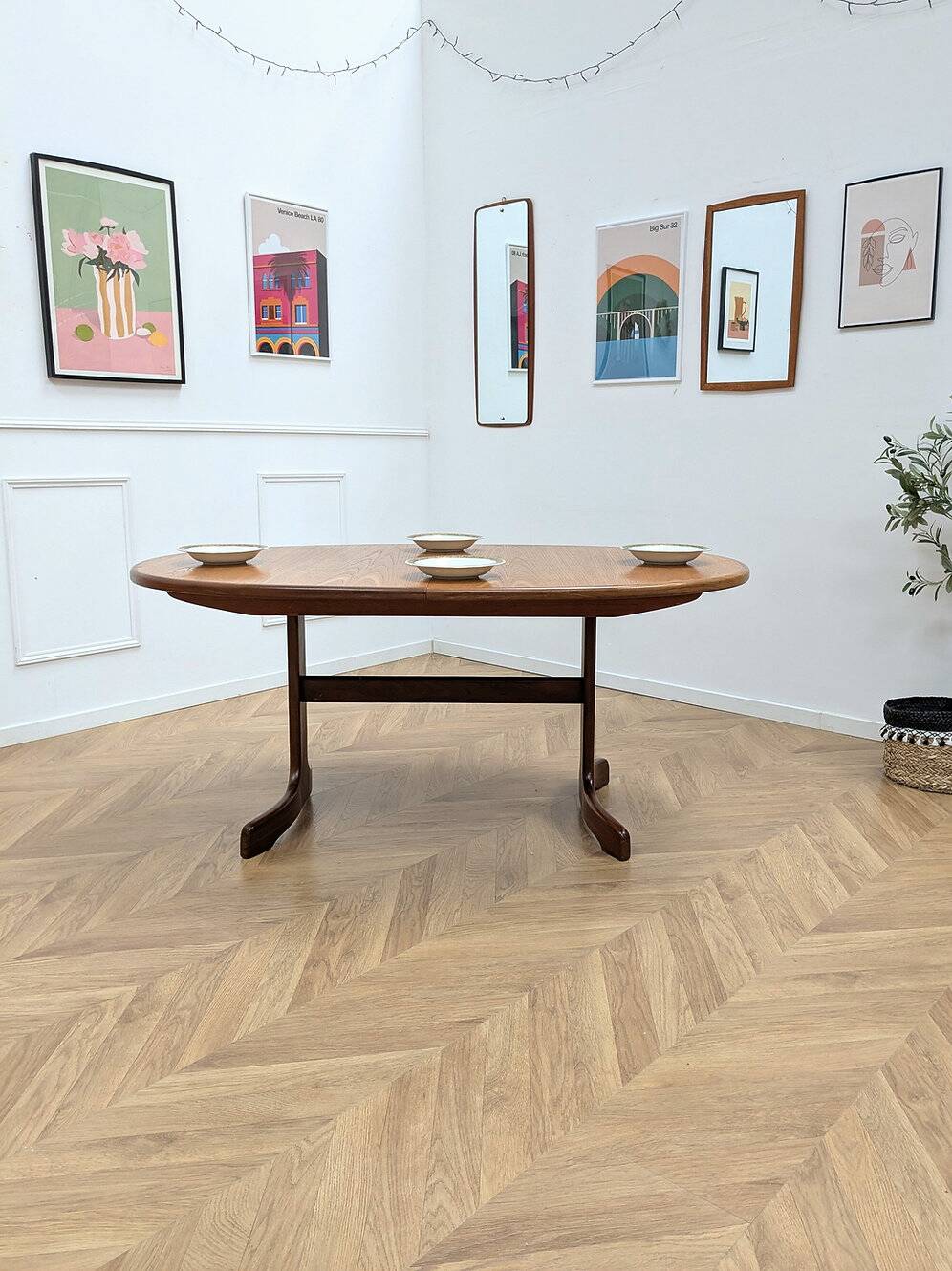 Vintage Fishtail Dining Table by Gplan