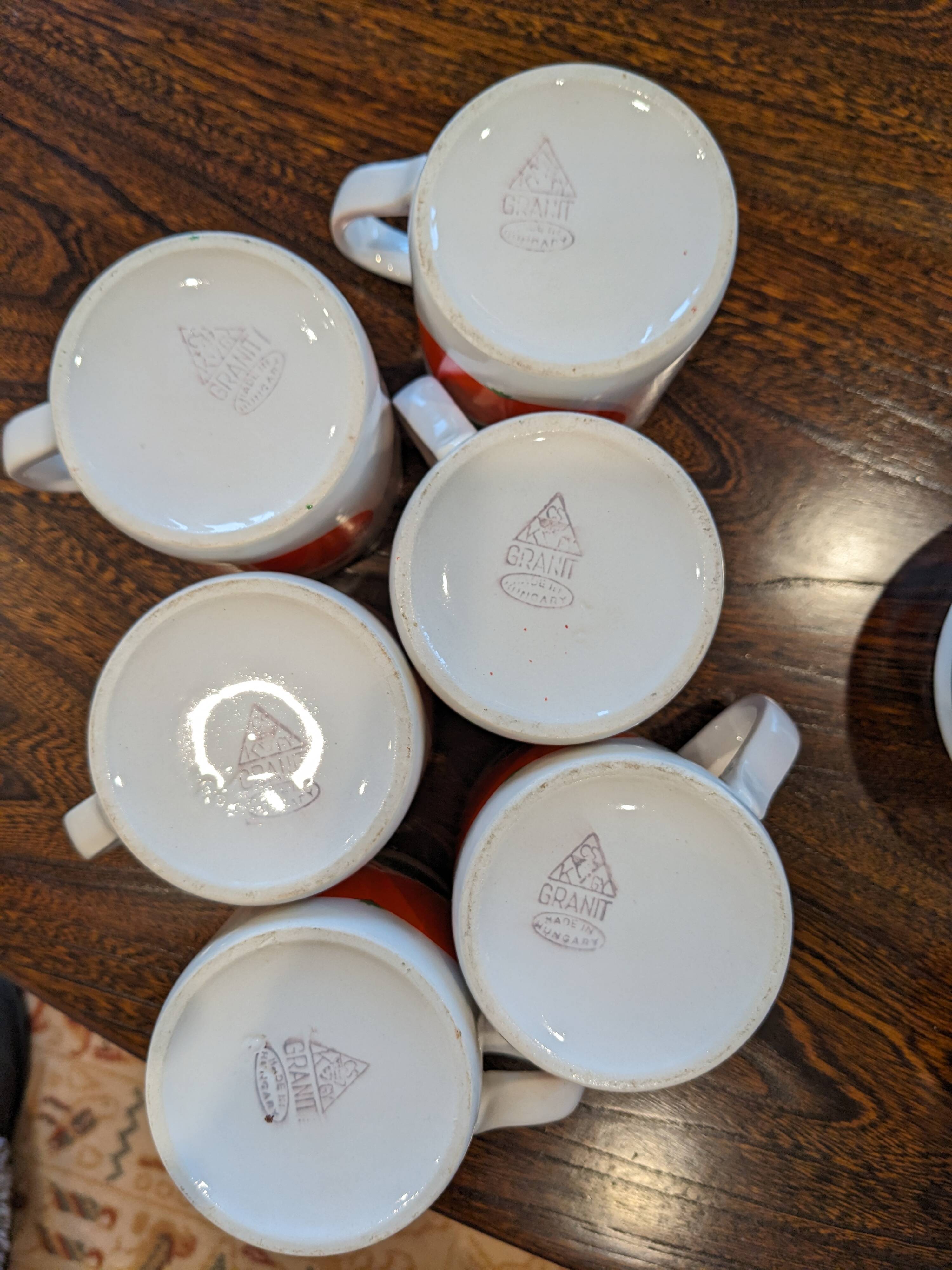 Granite mug, pitcher and sugar bowl set