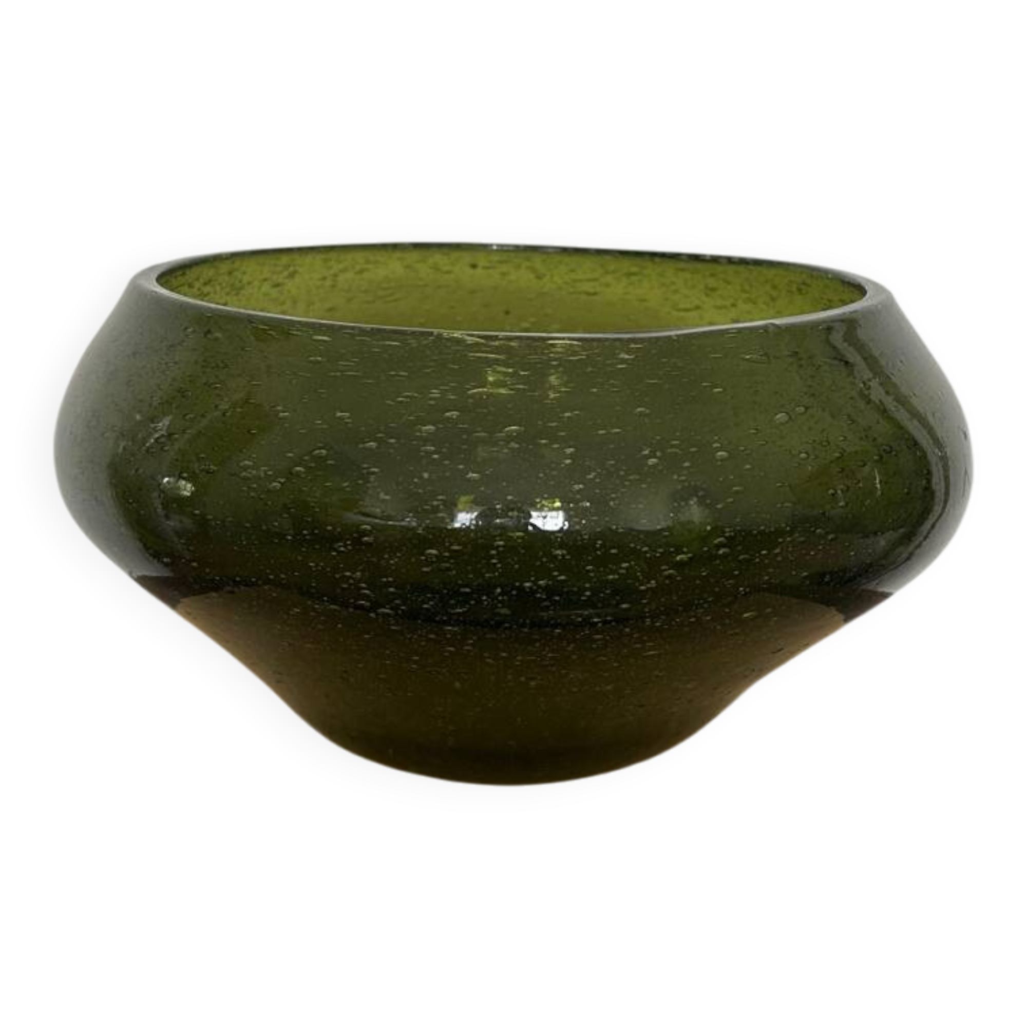 Biot glass salad bowl