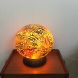 Lampe en verre multicolore
