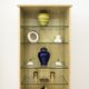 1980s birds eye maple display cabinet memphis milano style 1980s vintage
