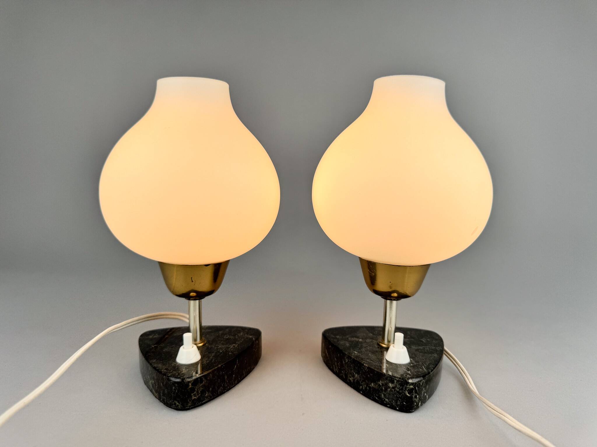 Pair of mid-century table or bedside lamps