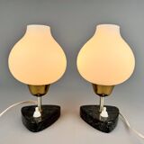 Paire de lampes de table ou de chevet du milieu du siècle