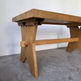 Table, mobilier de montagne en hêtre, 1950