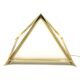 Golden brass Pyramidal table lamp, Christos, Italy 1970