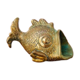 Cendrier poisson en bronze attribué à Walter Bosse