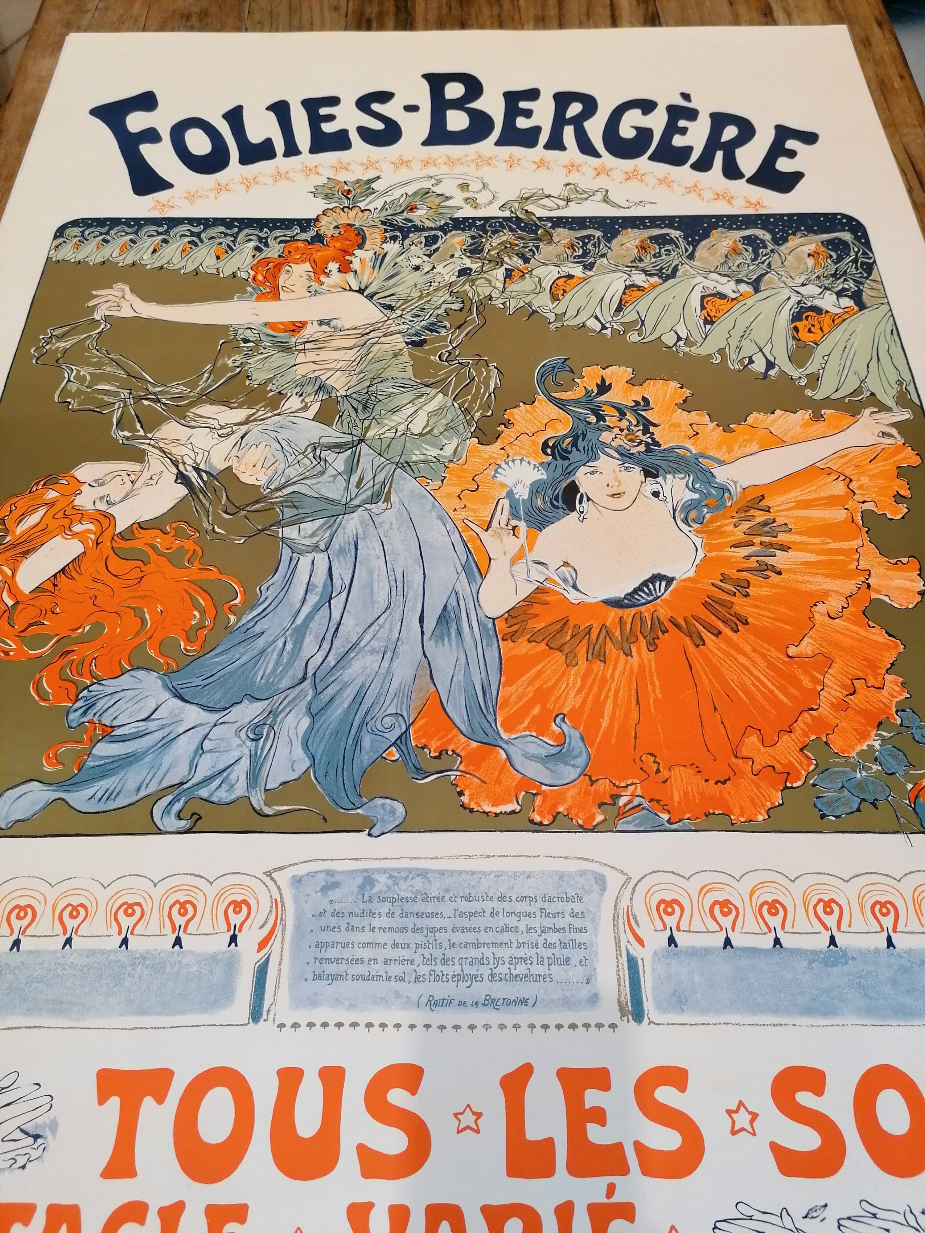 Affiche folies bergère