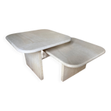 70s travertine nesting tables