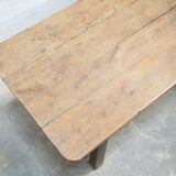 Vintage wooden farmhouse dining table