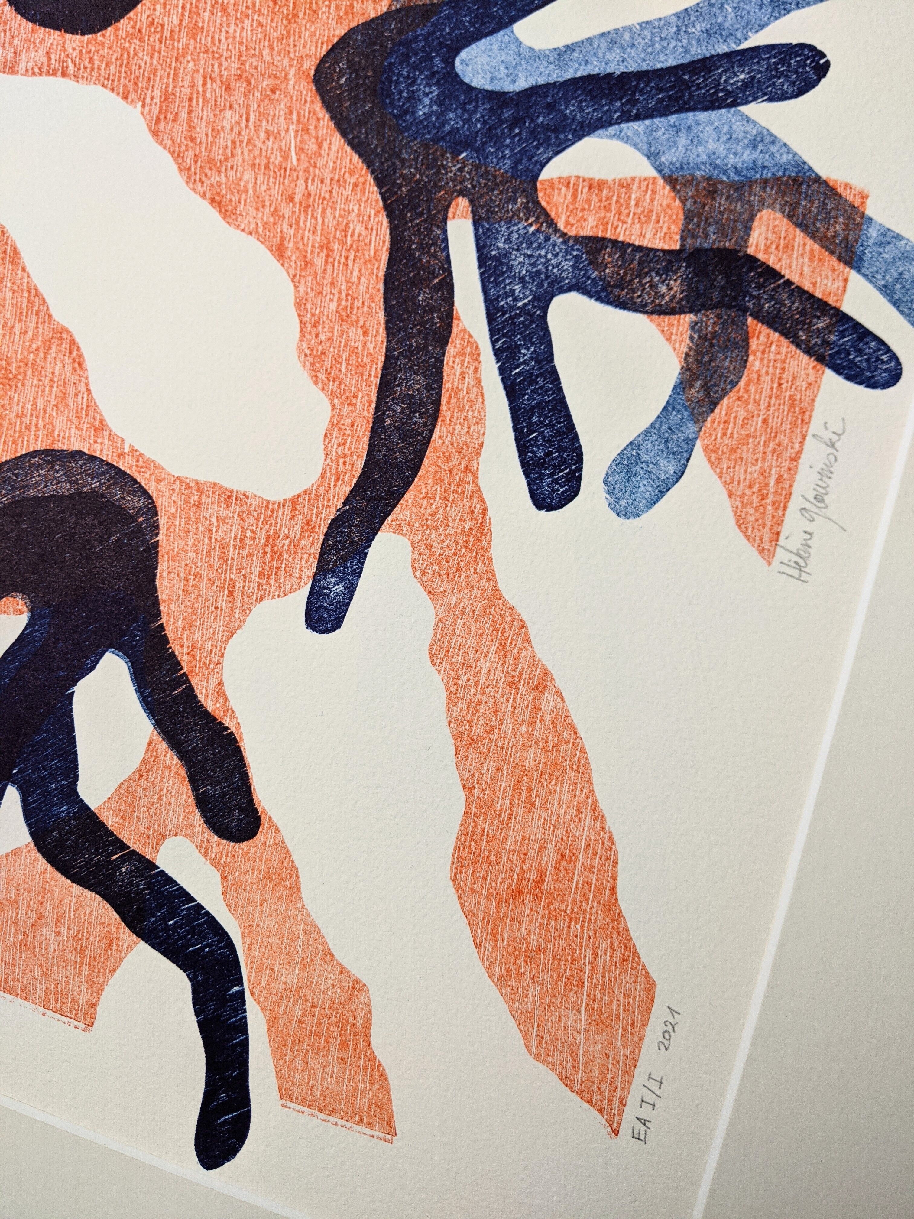 Poster printed in wood engraving