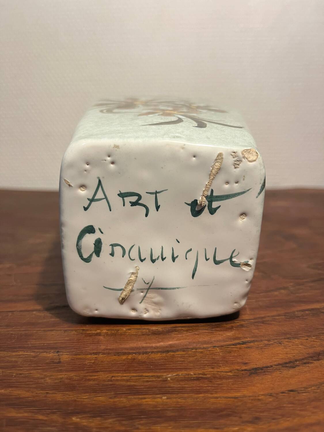 Handmade ceramic vase craft work