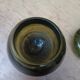 Bottle green glass candle holders
