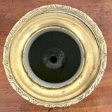 Vase and lamp foot in Chinese porcelain enamelled white cracked ivory - Qing - China XIXth