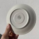 8 tasses en porcelaine fine blanche de Limoges Art déco