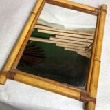 Rattan mirror