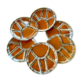 Vintage ceramic plates with compartments