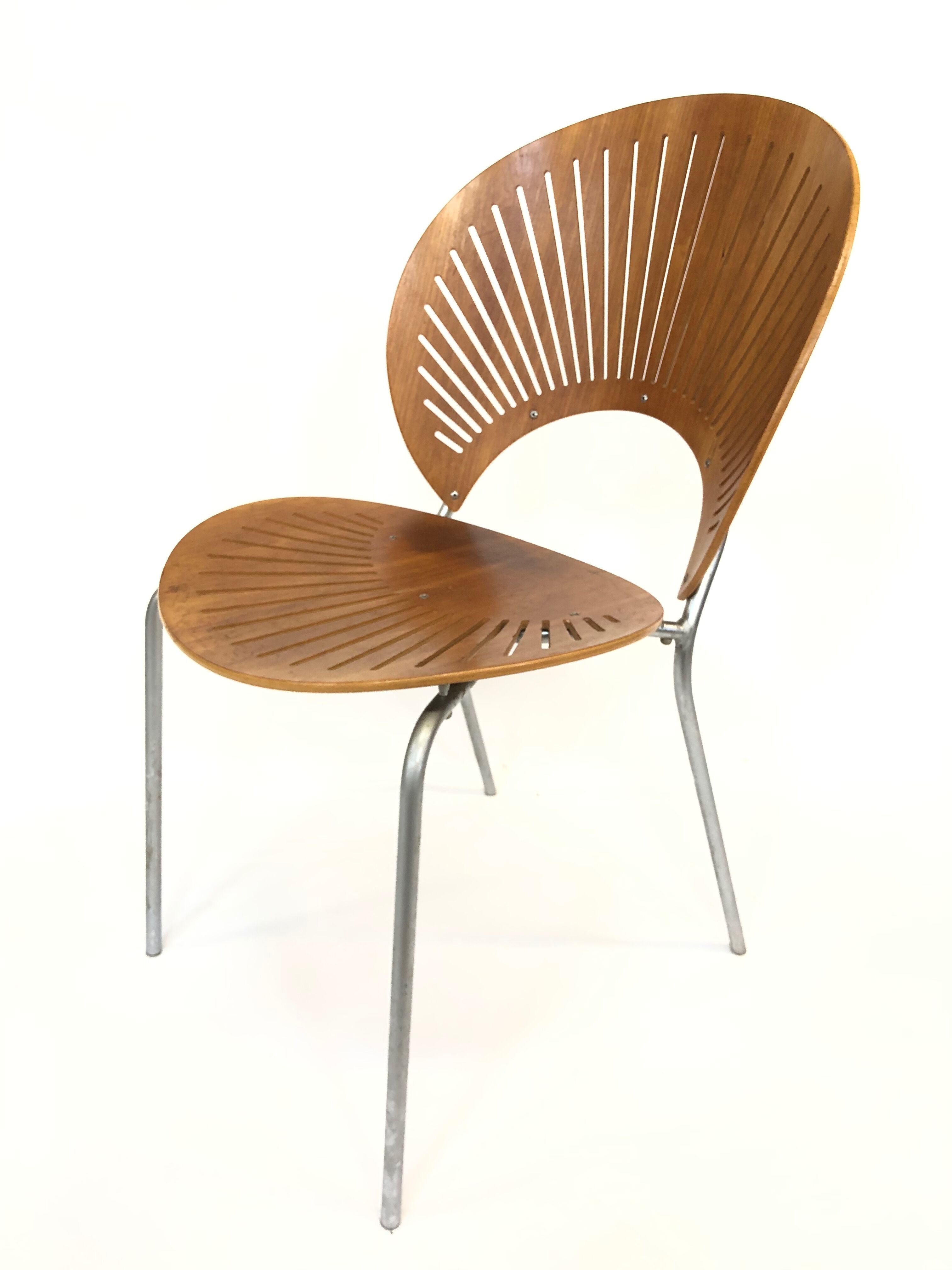 Suite de quatre chaises danoise "Trinidad" par Nanna Ditzel pour Fredericia Stolefabrik en teck