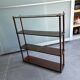 small varnished wooden shelf